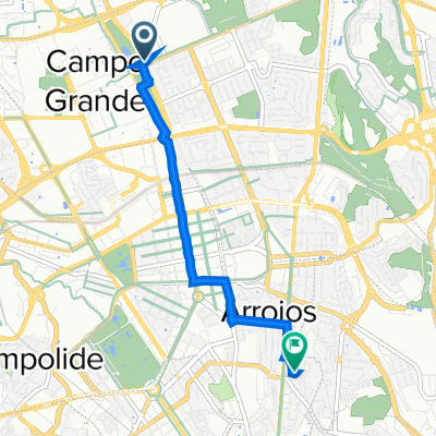 De Campo Grande 258a, Lisboa a Rua do Zaire 22A, Lisboa