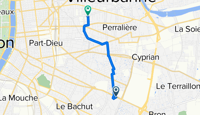 64 Avenue Rockefeller, Lyon à 78 Rue Hippolyte Kahn, Villeurbanne