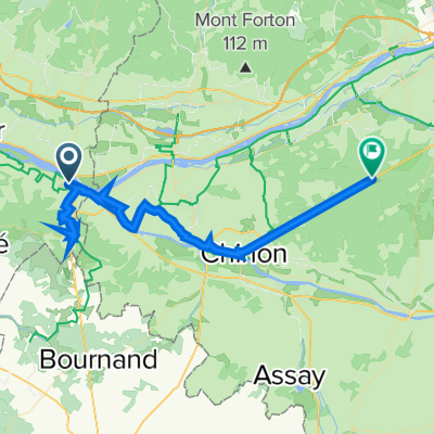 81 Avenue de la Loire, Montsoreau nach D 751, Cheillé