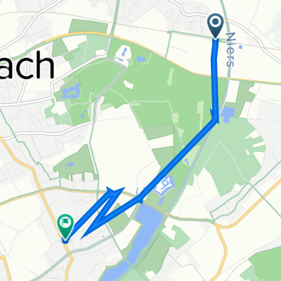 Pilgramsweg 47, Mönchengladbach nach Dohler Straße 52, Mönchengladbach