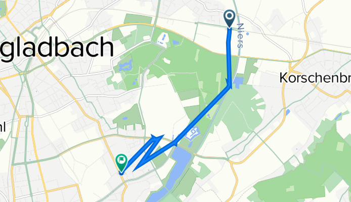 Pilgramsweg 47, Mönchengladbach nach Dohler Straße 52, Mönchengladbach