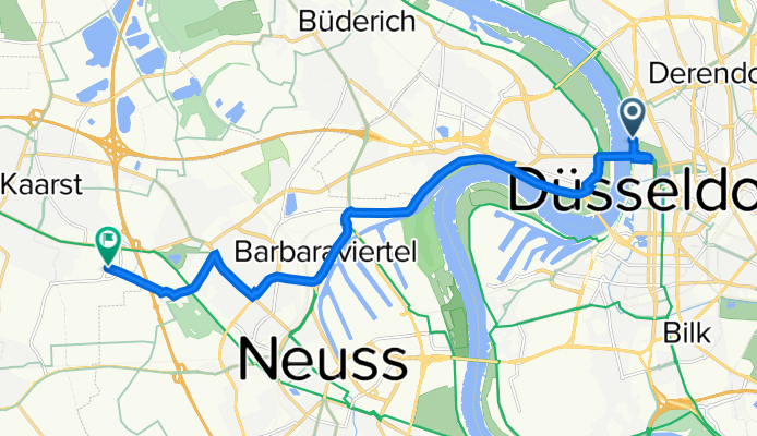 Joseph-Beuys-Ufer 27, Düsseldorf nach Hüngert 1, Kaarst