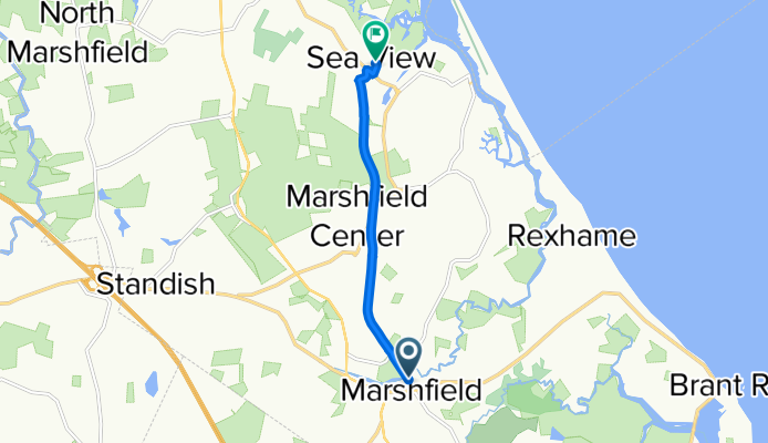 Marshfield to 41 Warren Ave, Marshfield