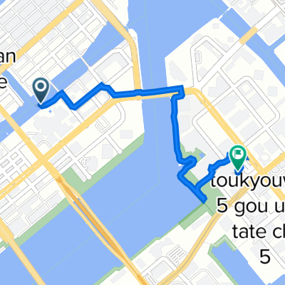 8-1, Harumi 1-Chōme,  to 2, Toyosu 2-Chōme, Koto