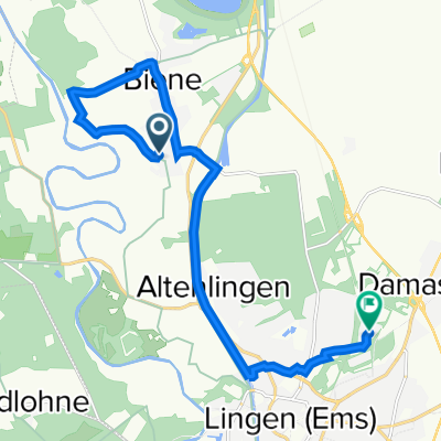 Gerhard-Kues-Straße 16, Lingen (Ems) nach Kardinal-von-Galen-Straße 31, Lingen (Ems)