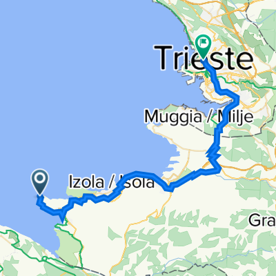 Trinkova ulica, Piran až Corso Italia 31–39, Trieste