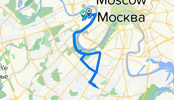 Киевская улица, 7 к1, Москва до Резервный проезд, 4, Москва