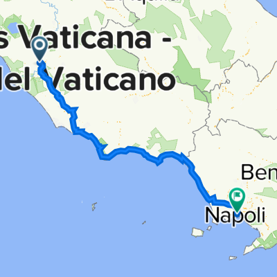 Via Luigi Santini 9, Roma nach Corso Giuseppe Garibaldi, Napoli