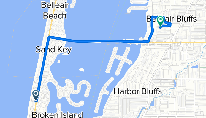 2300 Gulf Blvd, Indian Rocks Beach to 3024 Del Rio Dr, Belleair Bluffs