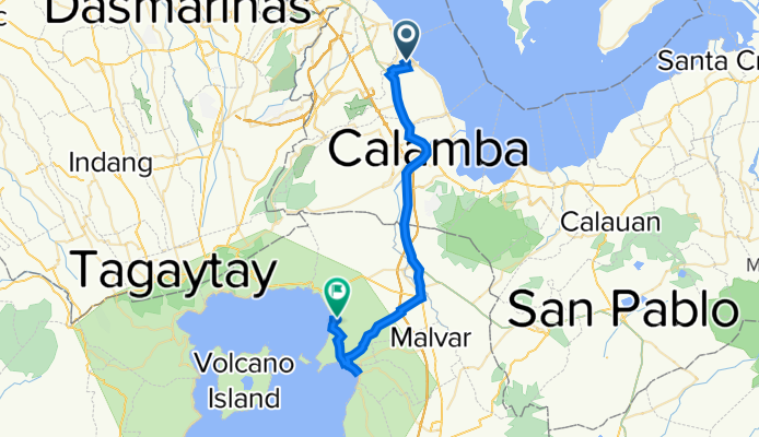 Birmingham Drive, Cabuyao City to 145 Wawa Rd, Tanauan City