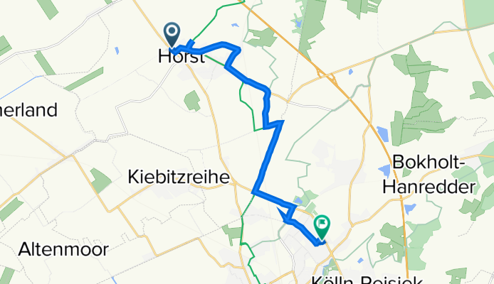Schulstraße 24, Horst (Holstein) nach Stettiner Straße 1, Elmshorn