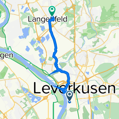 51.020° N 6.980° W nach Gostyniner Straße 6, Langenfeld (Rheinland)