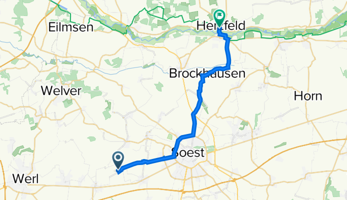 Bülsingweg 7, Soest nach Lippborger Straße 8, Lippetal