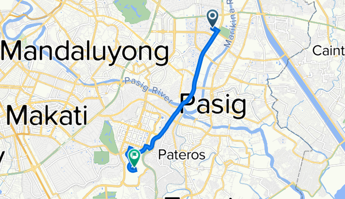 Frontera Drive, Pasig to G3R2+43V, Taguig