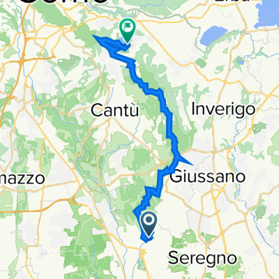 Da Meda a Via Al Lago 5, Capiago Intimiano