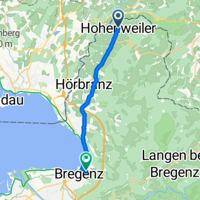 Hinunter zur Pfänderbahn