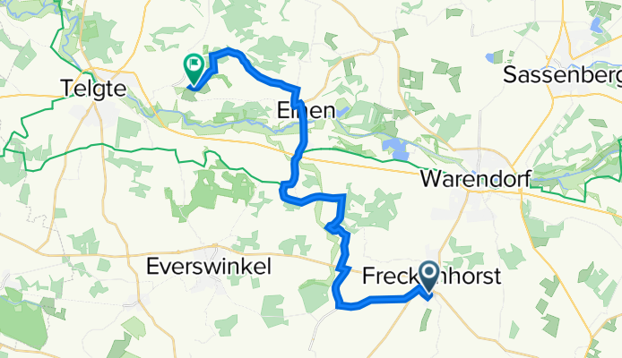 Theodor-Maas-Straße 20, Warendorf nach Harkampsheide 5, Telgte