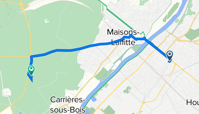 3 Avenue de la Convention, Sartrouville à Route de Notre-Dame du Bon Secours, Saint-Germain-en-Laye