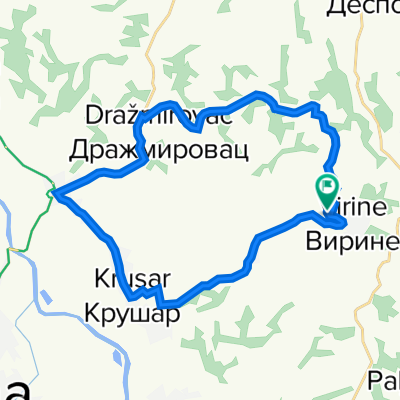 Вељка Влаховића, Вирине to Вељка Влаховића, Вирине