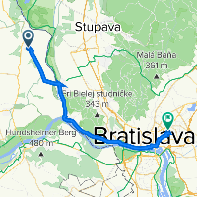 Marchegg-Bahnhof - Devín - Štrkovec