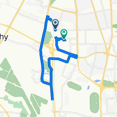 Suwak 15, Warszawa do Konstruktorska 7, Warszawa
