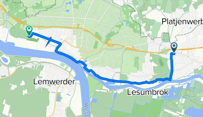 Am Vogelbusch 16, Bremen nach Lindenstraße 110, Bremen