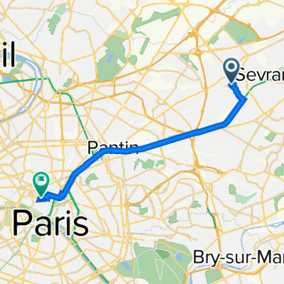 91 Rue du 11 novembre, Aulnay-sous-Bois à 11 Place de la Bourse, Paris