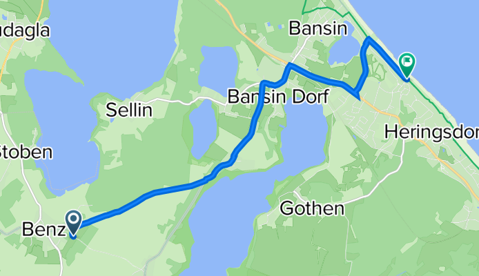 Fritz-Behn-Straße 32–34, Benz do Badstraße 11, Heringsdorf