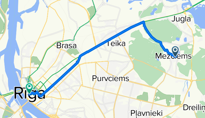 Hipokrāta iela 9, Riga to Vecpilsēta, Riga
