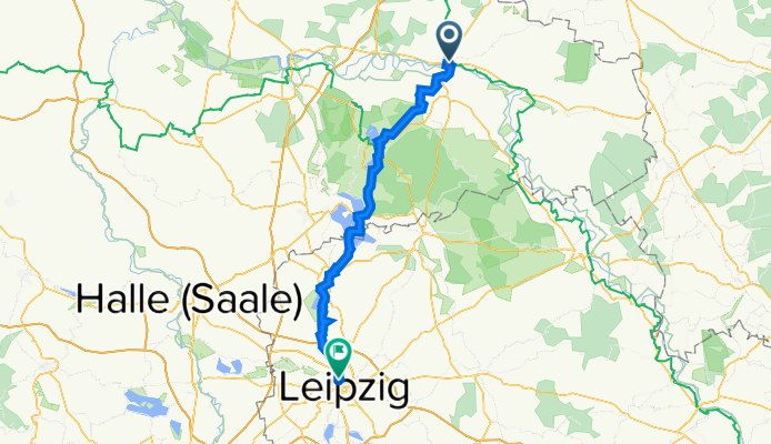 Wittenberg nach Leipzig
