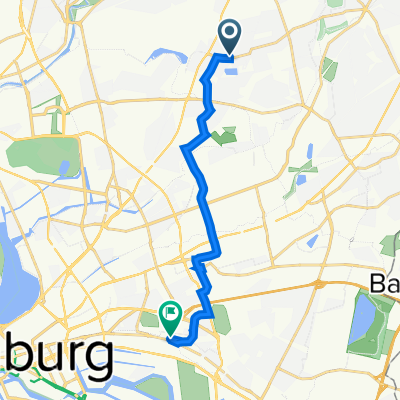 Berner Chaussee 51, Hamburg nach Hammer Landstraße 231, Hamburg