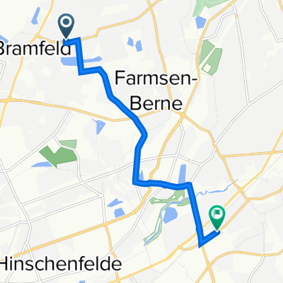 Berner Chaussee 45, Hamburg nach Tonndorfer Hauptstraße 100, Hamburg