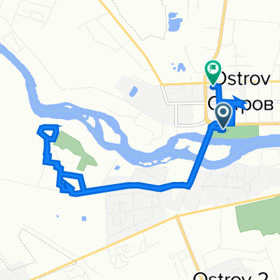 улица 25 Октября, 16, Остров до улица Островских Молодогвардейцев, 8, Остров