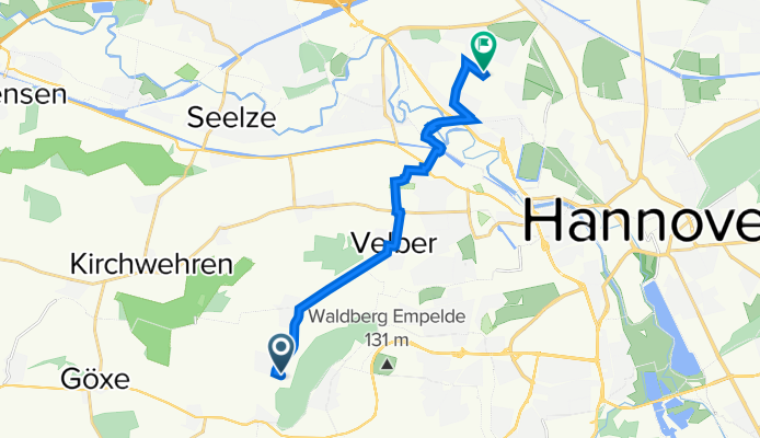Waldstraße 9, Gehrden nach Eichsfelder Straße 4, Hannover