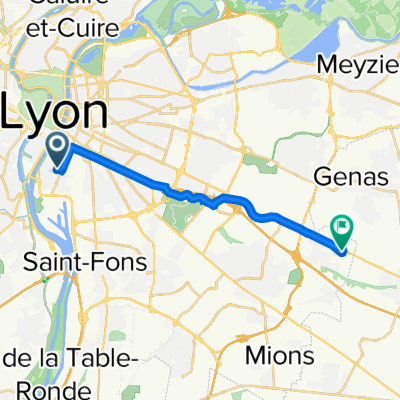 24 Rue Simone de Beauvoir, Lyon à 46 Rue Ferdinand Perrier, Saint-Priest