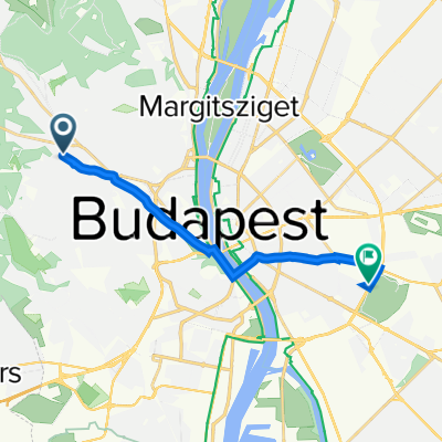 Szarvas Gábor út 34., Budapest to Könyves Kálmán körút 66., Budapest
