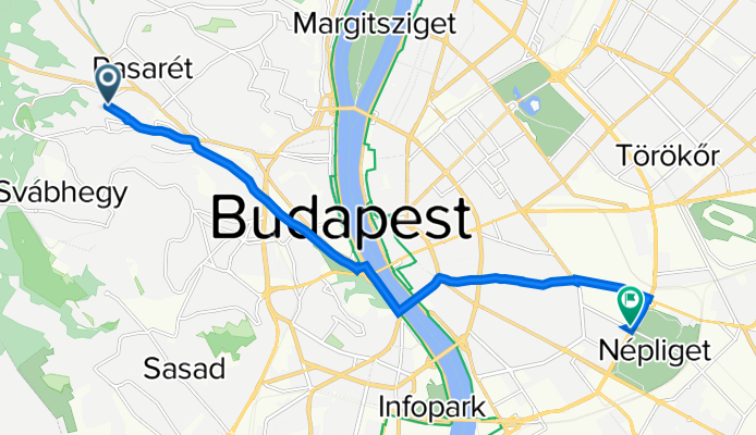 Szarvas Gábor út 34., Budapest to Könyves Kálmán körút 66., Budapest