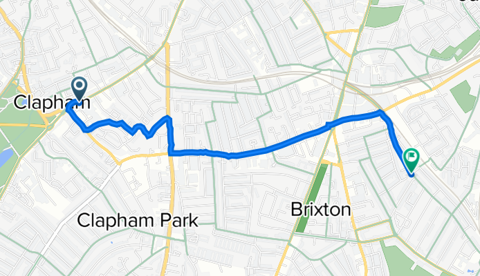 151-153 Clapham High St, London to 60 Railton Road, London