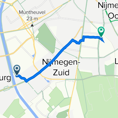 Vossendijk 59, Nimègue à Heyendaalseweg 135, Nimègue