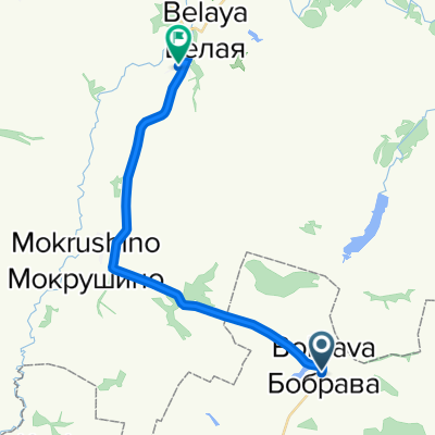 От Неизвестная дорога, Бобрава до улица Журавского 142, Белая