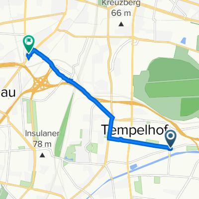 Teilestraße 1–2, Berlin nach Koburger Straße 2, Berlin