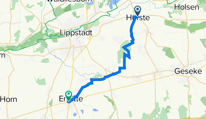 Hörster Straße 166, Lippstadt nach Soester Straße 2, Erwitte