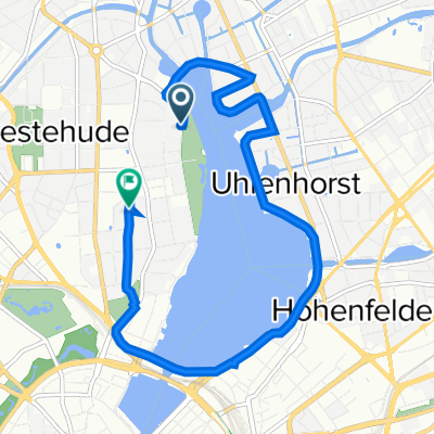Harvestehuder Weg 36, Hamburg to Heimhuder Straße 79, Hamburg