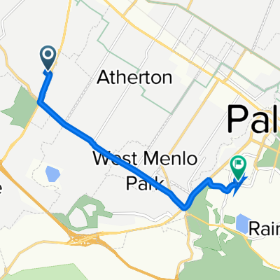 1690 Woodside Rd, Redwood City to 265 Campus Dr, Palo Alto