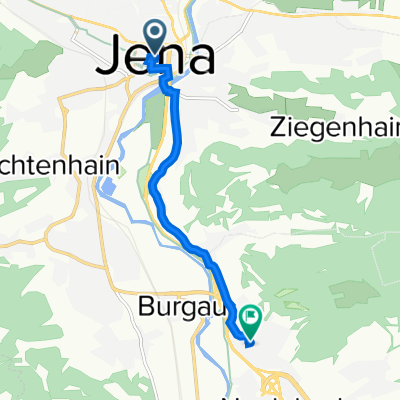 Markt 2, Jena nach Rathausplatz 8, Jena