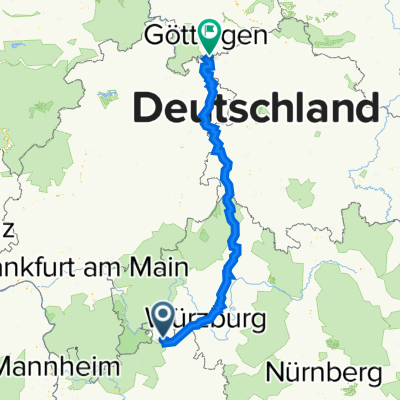 Bergstraße 26–36, Külsheim nach Seibigstraße 12, Friedland