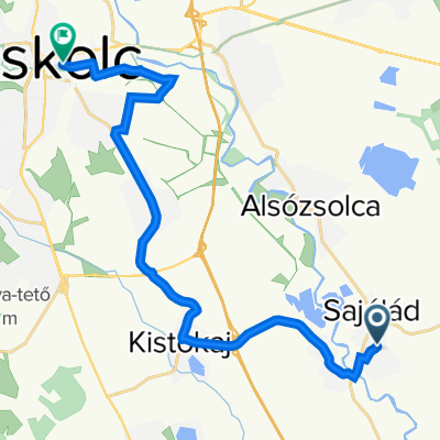 Kossuth Lajos utca 14, Sajólád - Soltész Nagy Kálmán utca 7, Miskolc