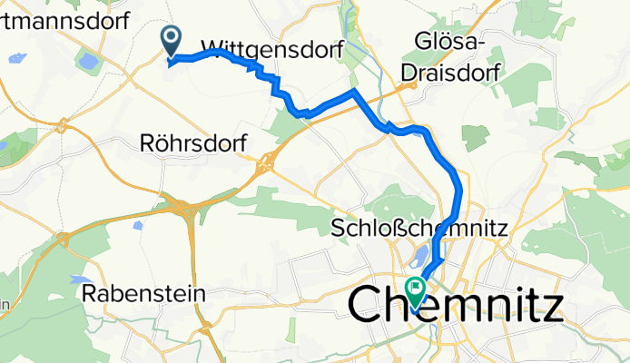 Am Anger 2, Chemnitz nach Hohe Straße 19, Chemnitz