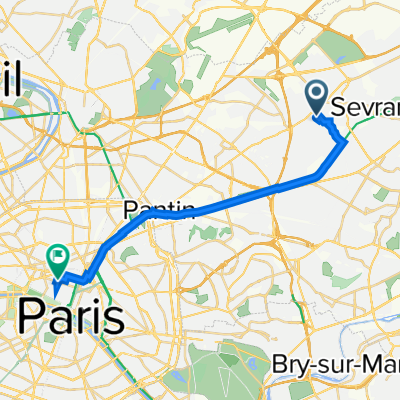 25 Rue du Commandant Brasseur, Aulnay-sous-Bois à 11 Place de la Bourse, Paris