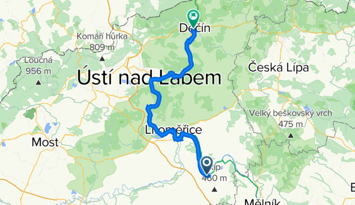 Roudnice-Decin-73km